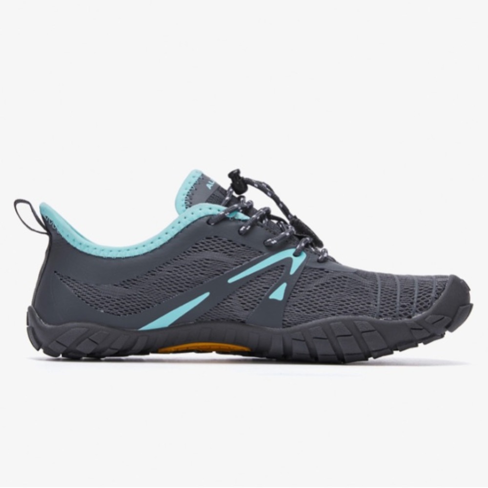 Aleader | Women’s Minimalist Barefoot Trail Running Shoes 10/10.5 Dark Grey/Aqua